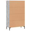 vidaXL Highboard Concrete Grey 69.5x31x115 cm Engineered Wood