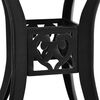vidaXL 3 Piece Bistro Set Cast Aluminium Black