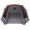 vidaXL Tunnel Tent with Roof Grey and Orange 328 x 228 x 115 cm