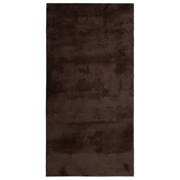 vidaXL Area Rugs Rectangular HUARTE Brown 150 x 80 cm Polyester