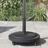 vidaXL Parasol Base Art Deco Black &Oslash; 45 x 39.5 cm Iron