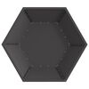 vidaXL Fire Pit Black 100 x 100 x 28 cm Cold-rolled steel