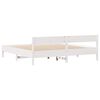 vidaXL Bed Frame without Mattress White 180x200 cm Super King Solid Wood Pine