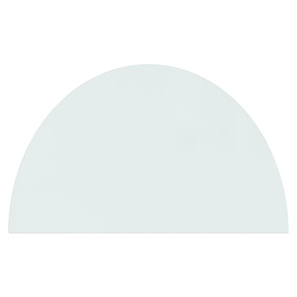 vidaXL Fireplace Glass Plate Half Round 1000x600 mm