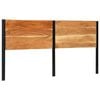 vidaXL Headboard 200 cm Solid Wood Acacia and Iron