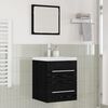 vidaXL Bathroom Sink Cabinet with Drawer Black Oak 41 x 38.5 x 48 cm