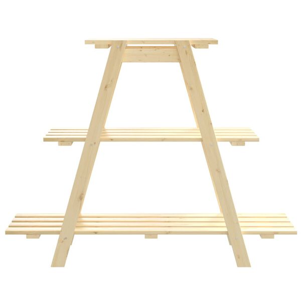 vidaXL Flower Rack 101x23x79 cm Solid Wood Pine