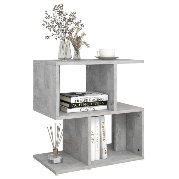 vidaXL Bedside Cabinet Concrete Grey 50x30x51.5 cm Engineered Wood