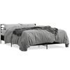 vidaXL Bed Frame without Mattress Black 150x200 cm King Size