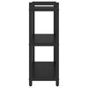vidaXL Bookshelf Black Oak 60 x 30 x 85 cm Engineered Wood
