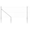 vidaXL Welded Wire Fence with Spikes 50 x 0.8 m Galvanised Steel Mesh