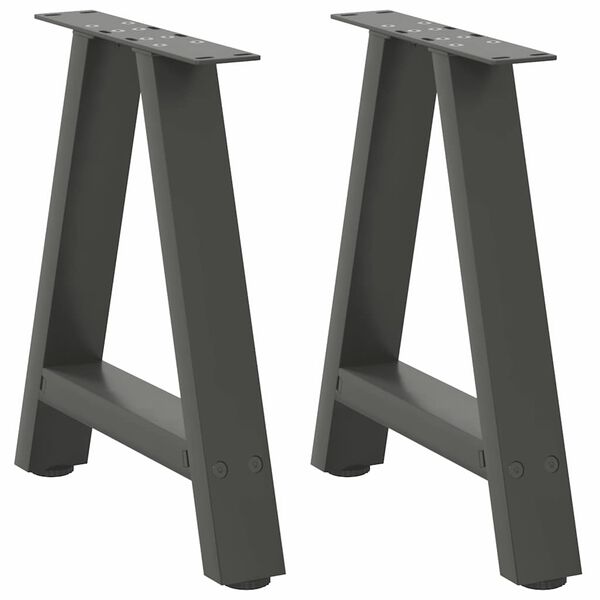 vidaXL Coffee Table Legs A-Shaped 2 pcs Anthracite&nbsp;50x(42-43) cm Steel