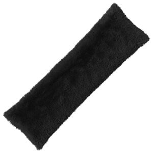 vidaXL Cushion with Pillow HEERLEN 2 pcs Black PV Fleece