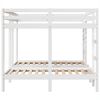 vidaXL Triple Bunk Bed Frame White 160x200/80x160 cm Solid Wood Pine