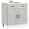 vidaXL Kitchen Base Cabinet Kalmar Grey Sonoma Engineered Wood