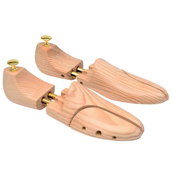 vidaXL Shoe Trees 5 pcs Brown 30.5 x 10 x 8 cm Solid Pine Wood