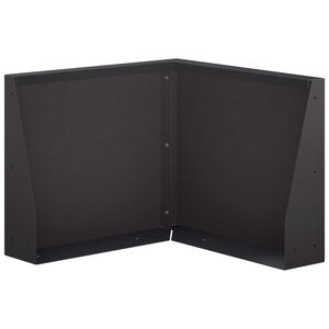 vidaXL Retaining Wall 50 x 50 x 30 cm Steel Black