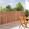 vidaXL Bark Fence Brown 600 x 125 cm Bark