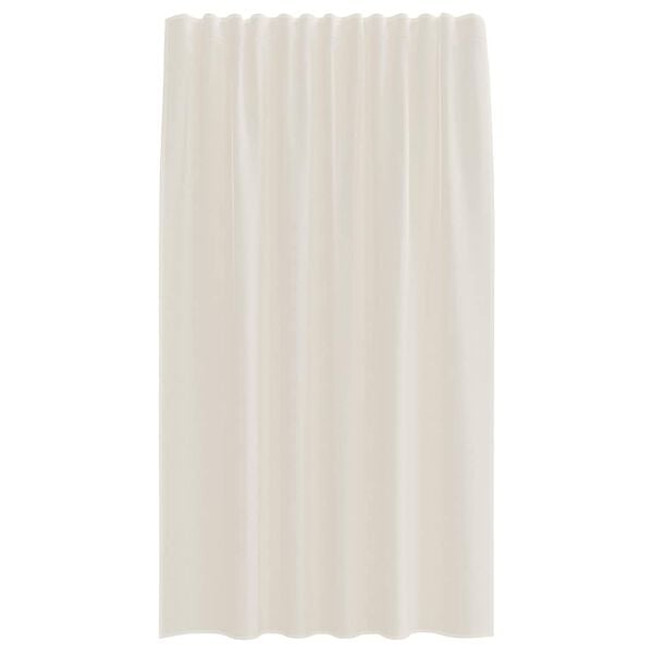 vidaXL Voile Curtains with Rod Pockets 2 pcs Cream
