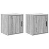 vidaXL Garage Wall Cabinets 2 pcs Grey Sonoma Engineered Wood