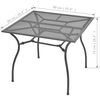 vidaXL 3 Piece Garden Dining Set Steel Anthracite