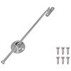 vidaXL Pull Rod Hinge 439 pcs Silver Iron