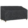 vidaXL Garden Bench Cover Black 185 x 85 x 65 / 94 cm 210D Oxford Fbric