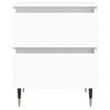 vidaXL Bedside Cabinets 2 pcs White 40x35x50 cm Engineered Wood