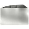 vidaXL Corner Planter Silver 60 x 60 x 35 cm Galvanised steel