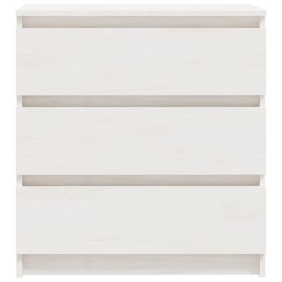 vidaXL Bedside Cabinets 2 pcs White 60x36x64 cm Solid Pinewood