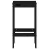 vidaXL Bar Stools 2 pcs Black 40x36x75 cm Solid Wood Pine