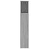 vidaXL Headboard Cabinet Grey Sonoma 200x18.5x104.5 cm