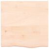 vidaXL Table Top 60x60x(2-6) cm Untreated Solid Wood Oak