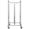 vidaXL Tray Trolley with 32 GN Containers 75x55x162.5 cm Stainless Steel
