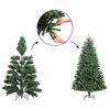 vidaXL Christmas Tree with 300 LEDs with Stand Black 180 cm PVC