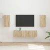 vidaXL TV Cabinet Set 4 pcs Sonoma Oak Engineered Wood