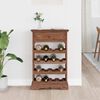 vidaXL Wine Rack Solid Mahogany Wood