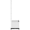 vidaXL Garden Planter with Trellis White 40x40x136 cm PP