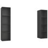 vidaXL Wall-mounted TV Cabinets 2 pcs Grey Engineered Wood