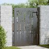 vidaXL Garden Gate 100x150 cm Corten Steel Bamboo Design