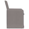 vidaXL Dining Chairs 2 pcs Taupe 57 x 67 x 95 cm Fabric