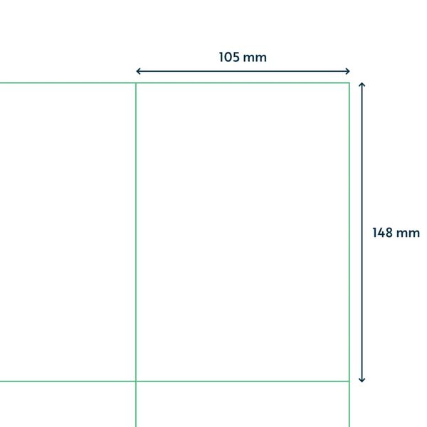 rillprint Self-adhesive Sticker Labels 105x148 mm 1000 Sheets White