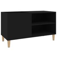 vidaXL Record Cabinet Black 84.5x38x48 cm Engineered Wood