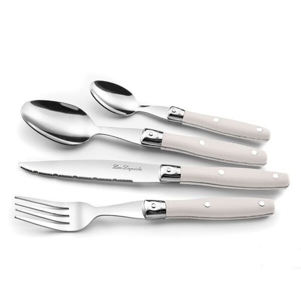 Lou Laguiole 24-Piece Cutlery Set Comptoir Cream