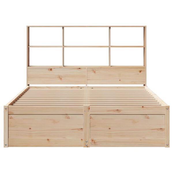 vidaXL Bed Frame without Mattress 120x190 cm Small Double Solid Wood Pine