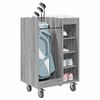 vidaXL Golf Cabinet with Wheel Plain Grey Sonoma 65 x 45 x 98 cm