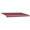 vidaXL Manual Retractable Awning Burgundy 500x300 cm