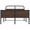 vidaXL Bed Frame without Mattress 140x190 cm Brown Oak Engineered Wood