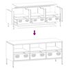 vidaXL TV Cabinet White 101.5x39x43.5 cm Cold-rolled Steel