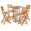 vidaXL 5 Piece Outdoor Bar Set Solid Wood Acacia